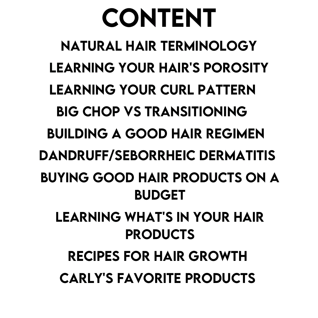 A Guide To Healthy Natural Hair E-Book
